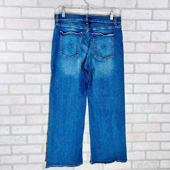 Hudson Rosalie High Rise Wide Leg Cropped Hem Jeans Size 31 - Picture 5 of 10